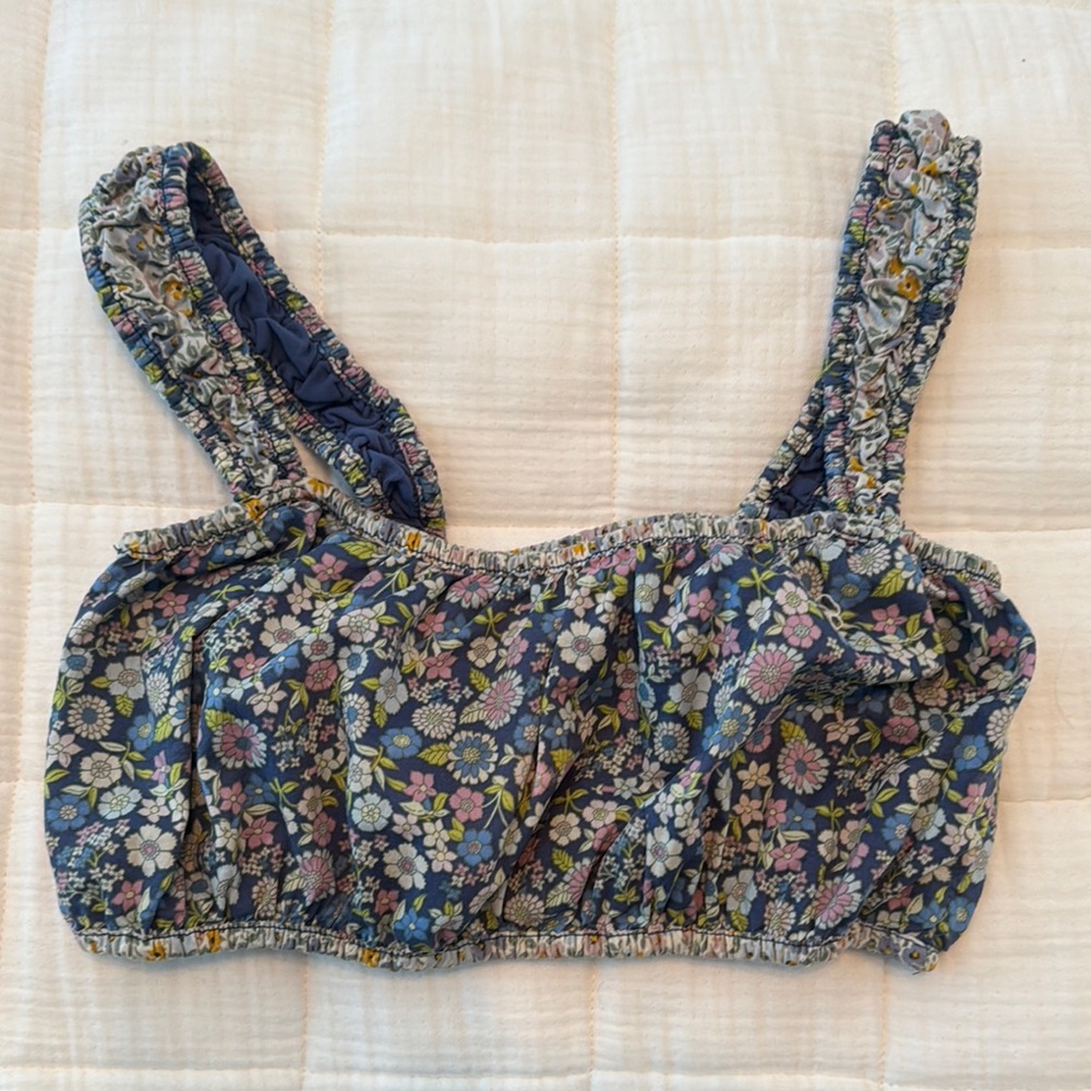 American Eagle Floral Print Crop Top